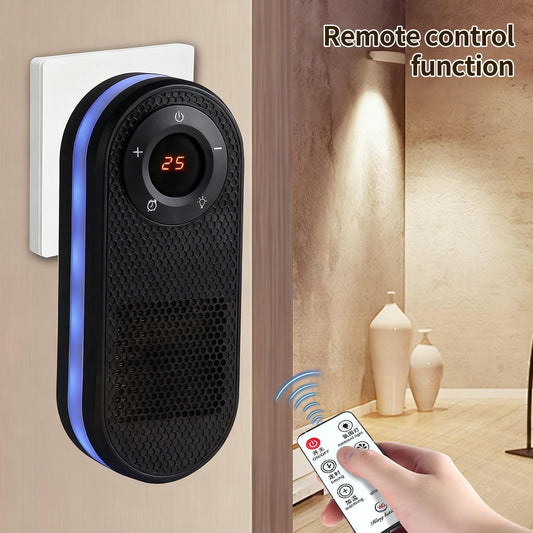 180° Rotatable Electric Heater with Remote & LED Display - Overheat Protection & Timer Function
