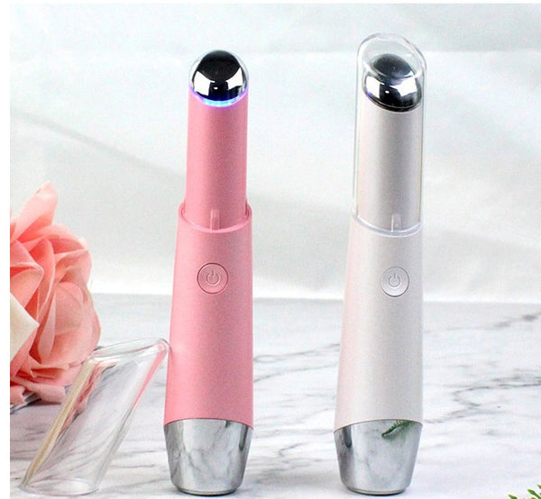 Mini Electric Eye Massager - Anti-Aging, Wrinkle & Dark Circle Removal Tool - Portable Beauty Care Pen